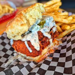 Roost Chicken & Biscuits - Fried Chicken Sandwich House Style