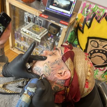 Blue Diamond Tattoo Studio - Packers face tattoo - Tattoo Near Me - Attleboro, Massachusetts