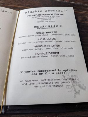 Menu photo 4 The Alembic San Francisco, CA