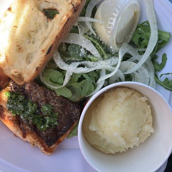 Tender Greens - Salmon ,Baby Arugula Salad ,Mashed Potatoes. - Salad Near Me - Berkeley, California Tender Greens - Salmon ,Baby Arugula Salad ,Mashed Potatoes. - Salad Near Me - Berkeley, California