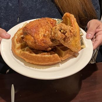 Amy Ruth's - The Rev. Al Sharpton Waffle- crispy well seasoned fried chicken and soft fluffy waffle - Southern Near Me - New York, New York Amy Ruth's - The Rev. Al Sharpton Waffle- crispy well seasoned fried chicken and soft fluffy waffle - Southern Near Me - New York, New York