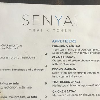 Senyai Thai Kitchen - Menu - Thai Near Me - Pittsburgh, Pennsylvania Senyai Thai Kitchen - Menu - Thai Near Me - Pittsburgh, Pennsylvania