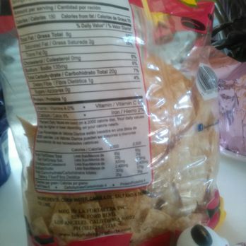 La Fortaleza - High in Ca, bit of dietary fibre & Fe. No cholesterol, touch of saturated fat, no transfat. Crispy crunchy, stone ground corn - Mexican Near Me - Los Angeles, California