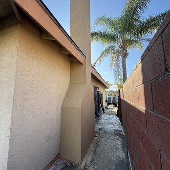 RLC Plastering - Finished chimney - Stucco Services Near Me RLC Plastering - Finished chimney - Stucco Services Near Me