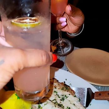 Balos Estiatorio - Branzino , Blossom Fizz & Balomos (drinks not a fan) - Seafood Near Me - Washington, DC, District of Columbia