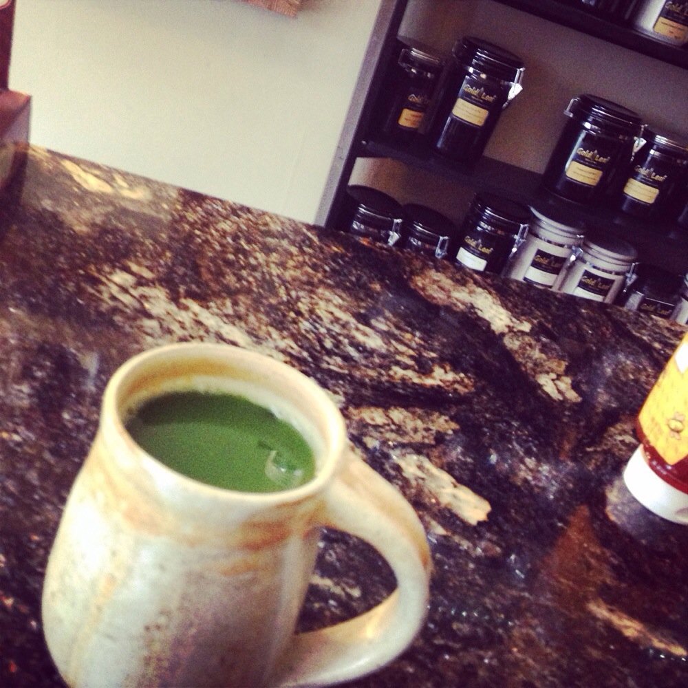 Gold Leaf Spice & Teas - Enjoying my Matcha tea this morning - Tea Rooms Near Me - Salinas, California Gold Leaf Spice & Teas - Enjoying my Matcha tea this morning - Tea Rooms Near Me - Salinas, California