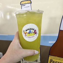 Mariscos Ocho Tostadas - Pineapple with basil Agua Fresca