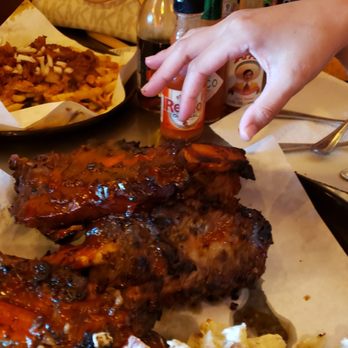 Phil's BBQ - Giant beef ribs! In the back tri tip fries - Barbeque Near Me - San Diego, California