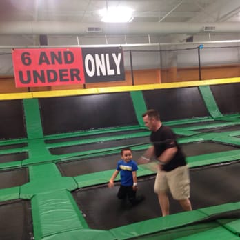 Rockin Jump - The six and under section. This is a great bonus for parents who are concerned that their kids may get hurt by the bigger kids. - Trampoline Parks Near Me - El Paso, Texas Rockin Jump - The six and under section. This is a great bonus for parents who are concerned that their kids may get hurt by the bigger kids. - Trampoline Parks Near Me - El Paso, Texas