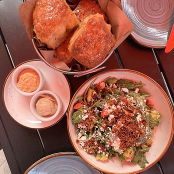 Buttermilk & Bourbon - Warm Honey Glazed Biscuits, Sweet Gem Caesar - Southern Near Me - Boston, Massachusetts