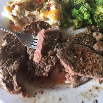 Chili's - Ribeye steak color after the fixed it being over done - Tex-Mex Near Me - Morgantown, West Virginia