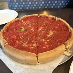 Stuffed Chicago style pizza