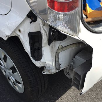 The Bumper Dude - Prior damage from getting rear ended. - Mobile Dent Repair Near Me - El Cajon, California