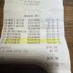 TJ Maxx - Proof that they charge me twice for the same item.