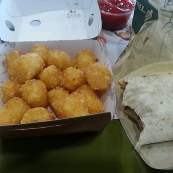 Taco Time - Pinto bean burrito with tater tots - Mexican Near Me - Kirkland, Washington