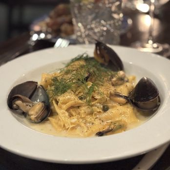 Herb & Wood - Pappardelle with mussels - New American Near Me - San Diego, California Herb & Wood - Pappardelle with mussels - New American Near Me - San Diego, California
