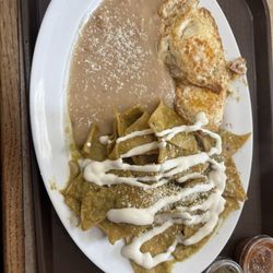 Santa Fe Mercado Y Carniceria - Sauce on chips watered beans no taste so gross