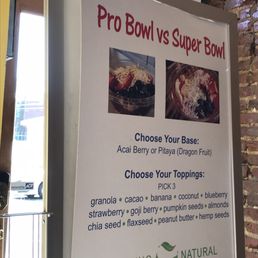 Bowls menu