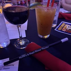 Mystery & Magic Dinner Theater Playhouse - Pre-dinner cocktails and souvenir magic wands.