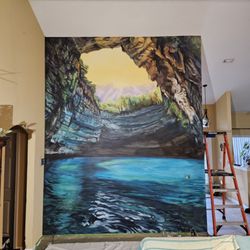 Art Turquoise - Greek island cave