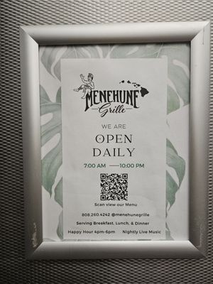 Menu photo 7 Menehune Grille  Honolulu, HI