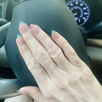 Natsuko Japanese Nail - Modern French with design - Nail Salons Near Me - Fort Lee, New Jersey Natsuko Japanese Nail - Modern French with design - Nail Salons Near Me - Fort Lee, New Jersey
