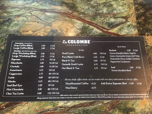 Menu photo 3 La Colombe Coffee Philadelphia, PA Menu photo 3 La Colombe Coffee Philadelphia, PA
