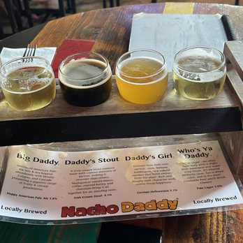Nacho Daddy - Beer flight! - New American Near Me - Las Vegas, Nevada Nacho Daddy - Beer flight! - New American Near Me - Las Vegas, Nevada