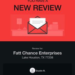 Fatt Chance Enterprises - Not sure how this review disappeared or why, but I captured it!