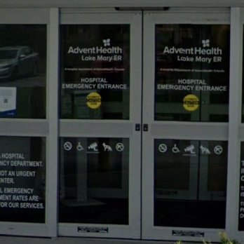Advent Health - Front door to the Advent Health "Hospital Emergency Room" - Emergency Rooms Near Me - Lake Mary, Florida