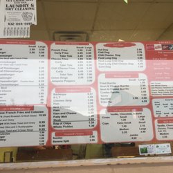 Howard's Drive Inn - Menu posted at drive thru window. You're welcome