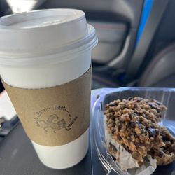 Greg’s Rockin Goat Coffee - Oatmeal banana, chocolate muffin, and a coffee latte just plain no extra flavors in the coffee
