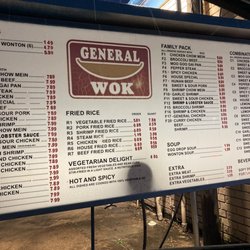 General Wok - Dec 2022 Menu