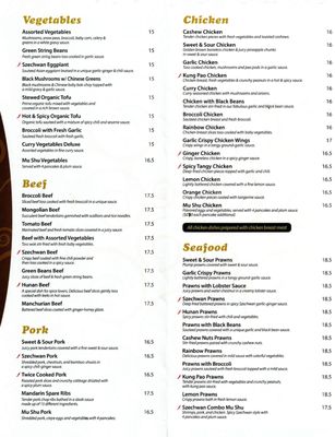 Menu photo 1 Chef Chao Restaurant Moraga, CA