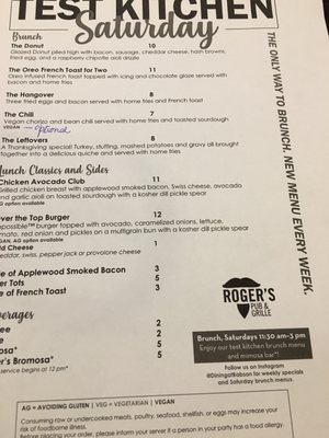 Menu photo 1 Roger's Pub & Grille Wellesley, MA