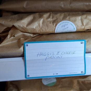 The COO Bakehouse - Haggis and cheese to go panini, they will toast it on request - Breakfast & Brunch Near Me - Edinburgh, EDH