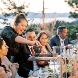 Yummy Fixins - Family style wedding dinner.