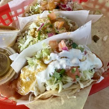 Cabo Tacos - Fish Taco & two chicken tacos. ( ^_^)b - Mexican Near Me - Glendora, California Cabo Tacos - Fish Taco & two chicken tacos. ( ^_^)b - Mexican Near Me - Glendora, California