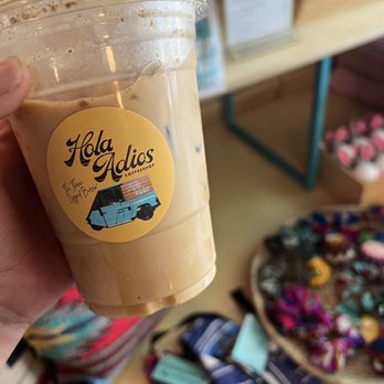 Hola Adios Coffeeshop - Iced chai with oat milk - Coffee & Tea Near Me - Costa Mesa, California Hola Adios Coffeeshop - Iced chai with oat milk - Coffee & Tea Near Me - Costa Mesa, California