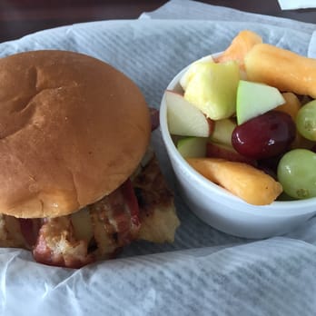 Der Dog Haus - Grilled chicken sandwich and fruit cup. Always delicious! - Burgers Near Me - Parkersburg, West Virginia Der Dog Haus - Grilled chicken sandwich and fruit cup. Always delicious! - Burgers Near Me - Parkersburg, West Virginia
