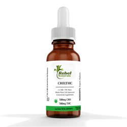 Rebel Naturals - 1,000mg 1:1 THC & CBD Tincture https://rebelnaturals.app/