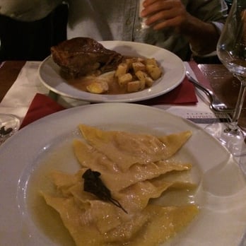 Il Chianti - Delicious pumpkin tortellini and lamb dish. - Wine Bars Near Me - Rome, RM Il Chianti - Delicious pumpkin tortellini and lamb dish. - Wine Bars Near Me - Rome, RM