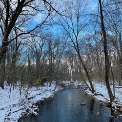 Dinosaur Hill Nature Preserve - Paint Creek flowing through Dinosaur Hill in winter
