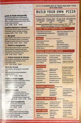 Menu photo 1 PaPPo's Pizzeria & Pub Overland Park, KS Menu photo 1 PaPPo's Pizzeria & Pub Overland Park, KS