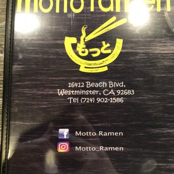 Motto Ramen - Ramen Near Me - Westminster, California Motto Ramen - Ramen Near Me - Westminster, California