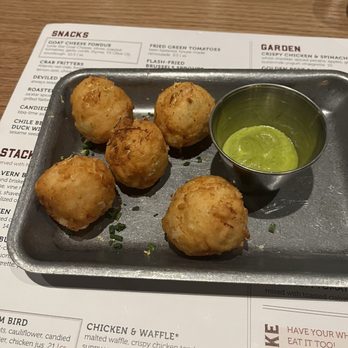 Whiskey Cake Kitchen & Bar - Crab Fritters - New American Near Me - Round Rock, Texas Whiskey Cake Kitchen & Bar - Crab Fritters - New American Near Me - Round Rock, Texas