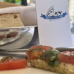 Nastro Azzurro - Bread with Tomatoes Basil and Olive Oil