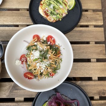BARRA - Gringa, cactus salad, and shrimp taco - Bars Near Me - Somerville, Massachusetts