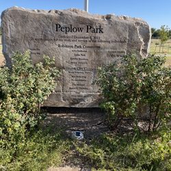 Peplow Park - Park sign.
