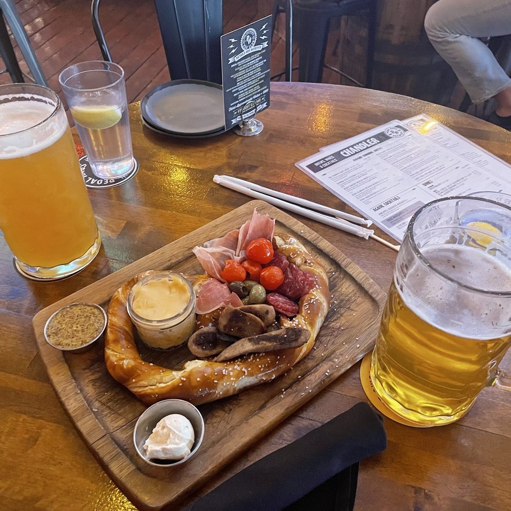 Pedal Haus Brewery - Pretzel Fest- Brewer's Board and 2 Steins - Breweries Near Me - Chandler, Arizona Pedal Haus Brewery - Pretzel Fest- Brewer's Board and 2 Steins - Breweries Near Me - Chandler, Arizona